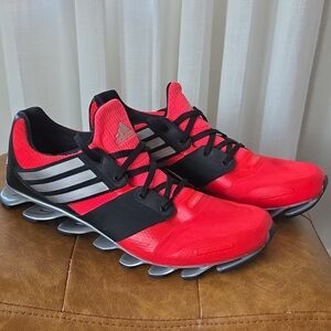 Adidas Men's Red and Black Athletic Shoes